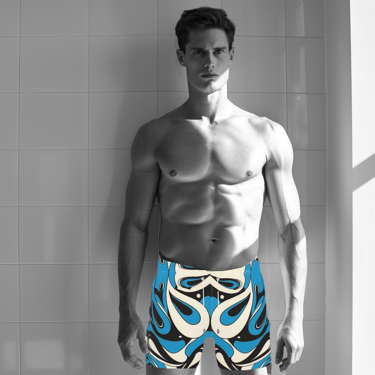 Ferdinand Active Swim Shorts - Blue Paisley