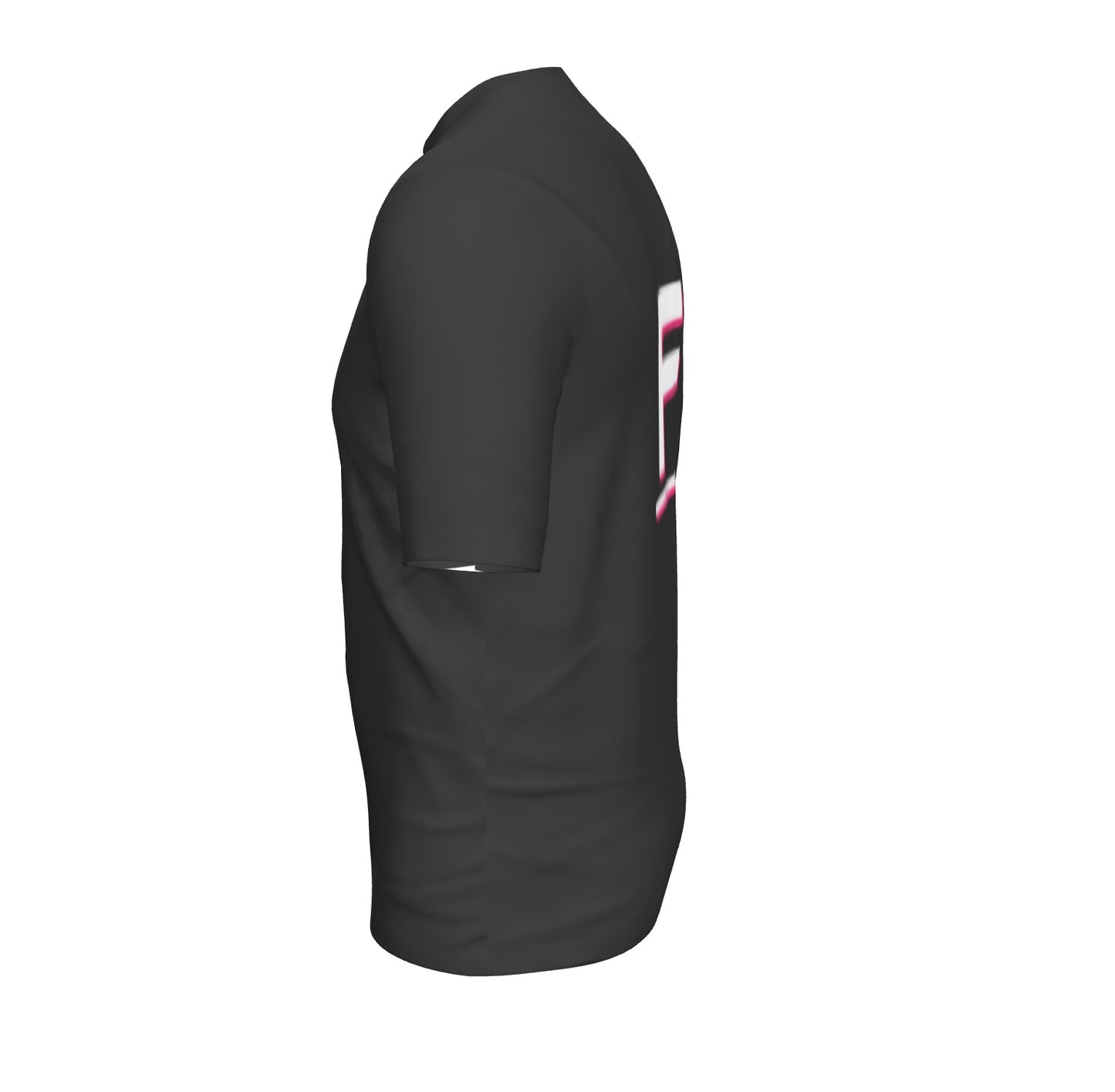Ferdinand Mens Active Black T-Shirt - White and Pink F Logo