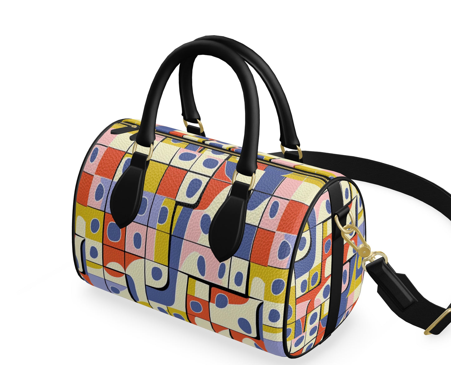 Ferdinand Signals Mini Duffle Bag Nappa Leather 11" x 7.9" x 6.3"