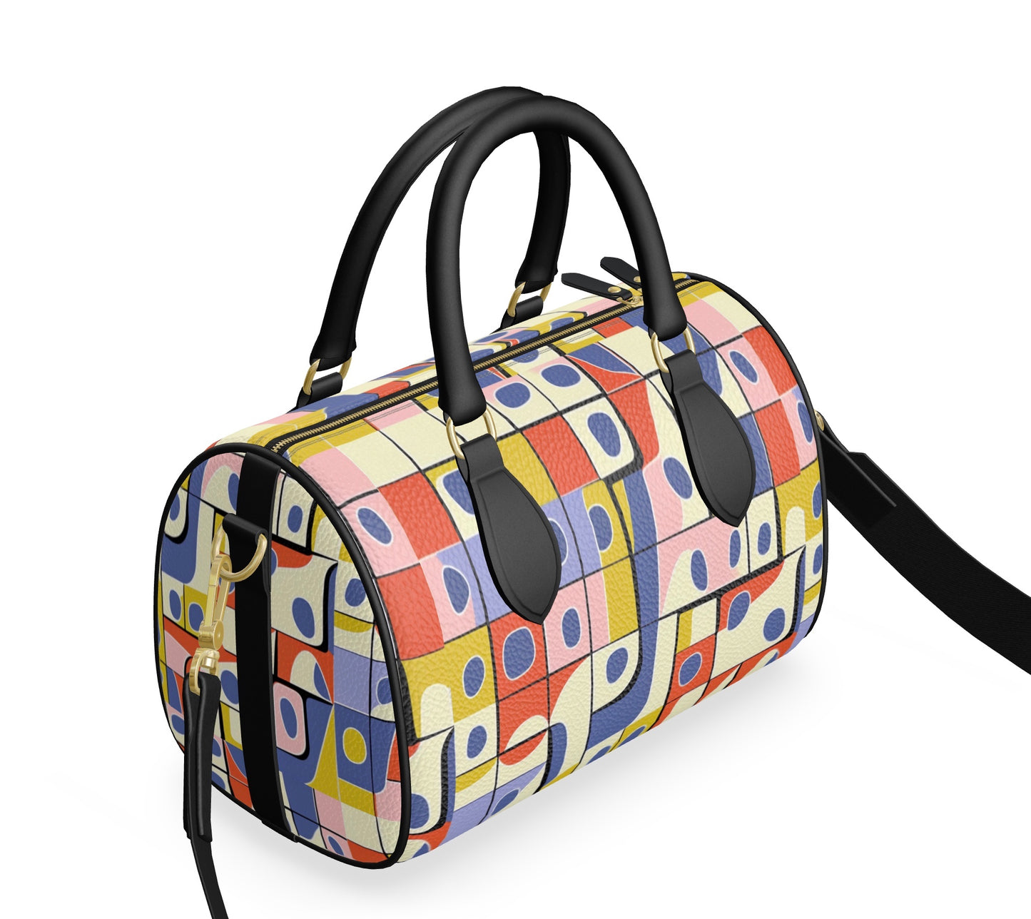 Ferdinand Signals Mini Duffle Bag Nappa Leather 11" x 7.9" x 6.3"