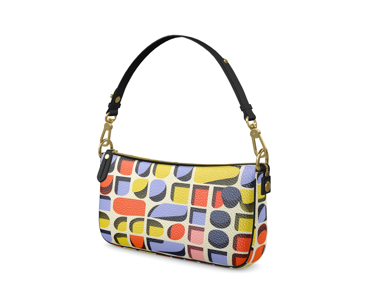 Ferdinand Geo Nappa Leather Baguette Bag