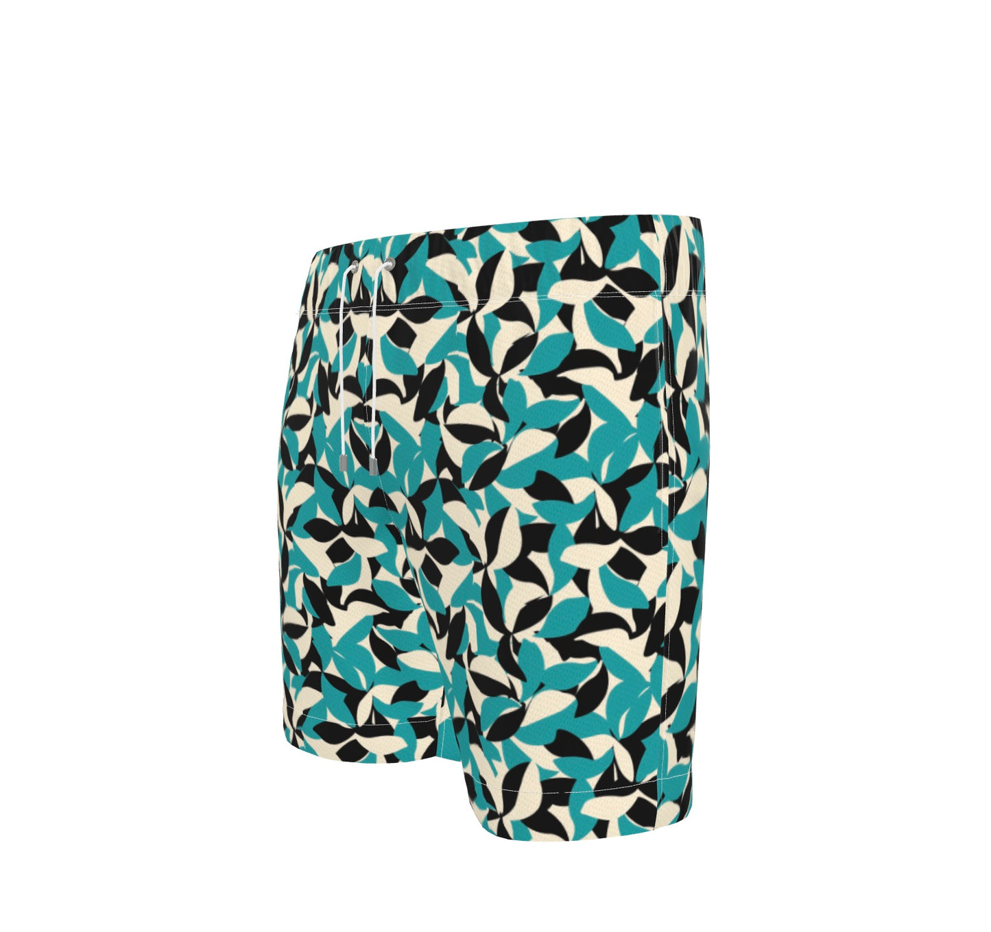 Ferdinand Active Swim Shorts - Teal Leaves