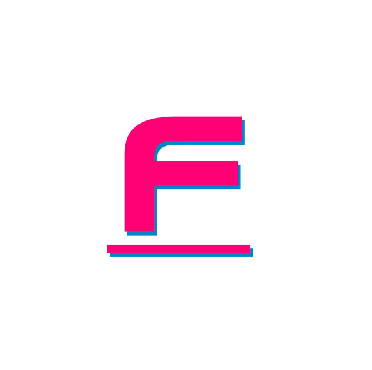 Ferdinand Mens Pink F Flag (Front Only) Blue Accent White Tee Beach SS24