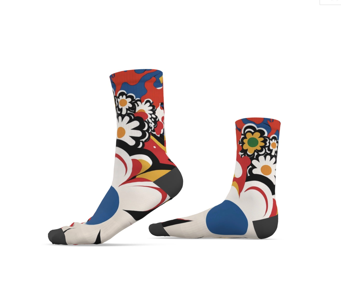 Ferdinand Mens Design Socks - Flowerbomb Red