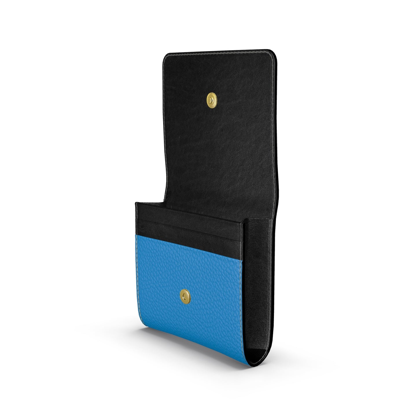 Ferdinand Foldover Wallet, Bubble Nappa Leather - Lochmara Blue