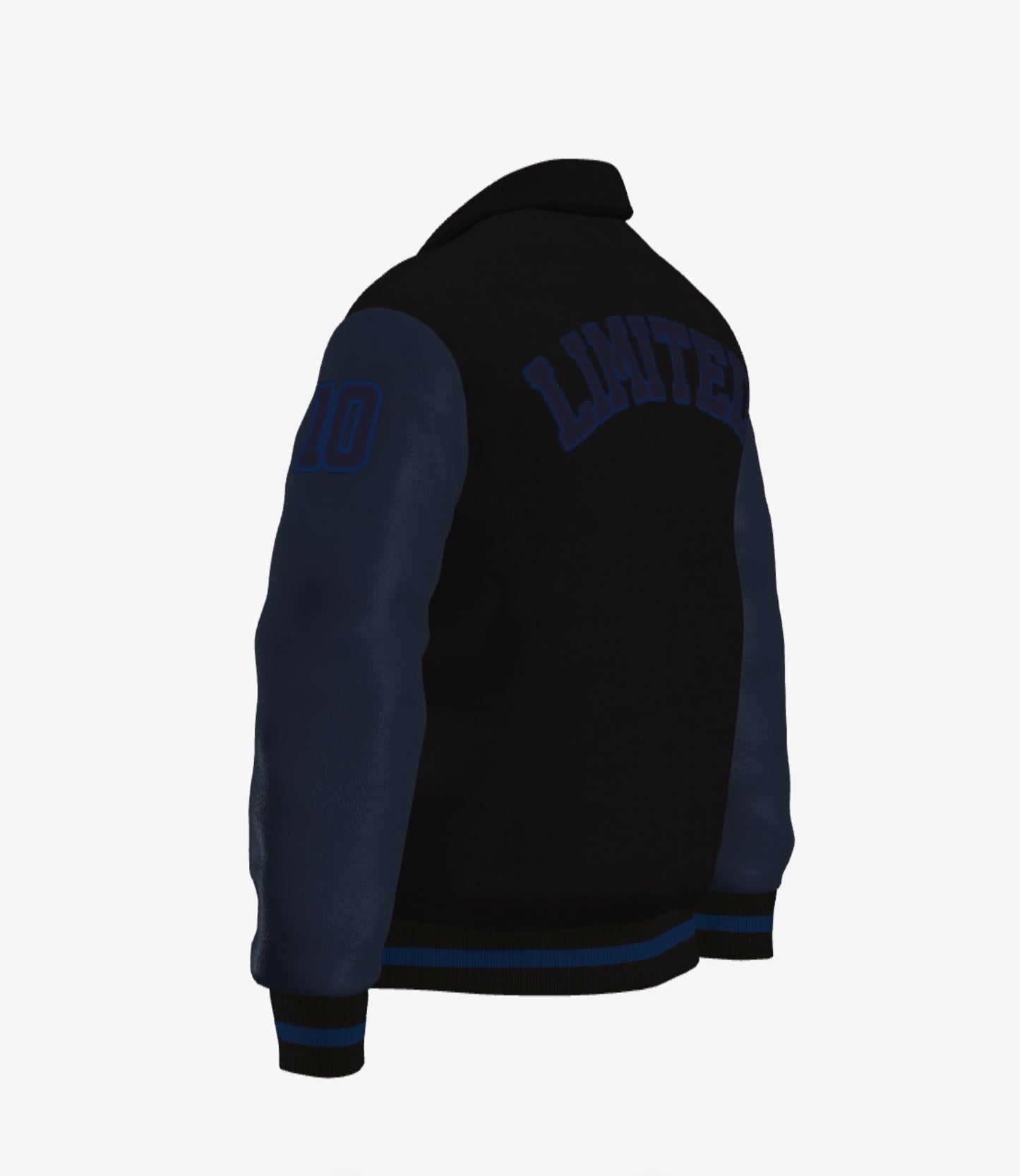Stealth Influencer - Ferdinand Varsity Jacket ("Limited" Edition,  Black on Blue)