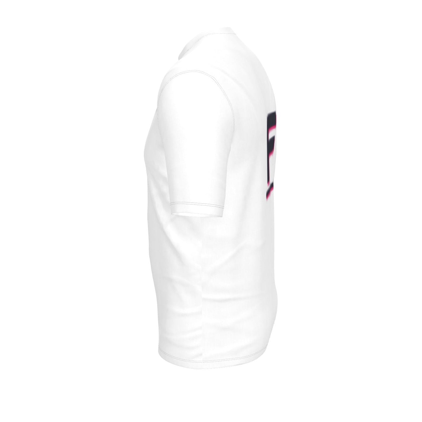 Ferdinand Mens White T Shirt - Black and Pink F Logo