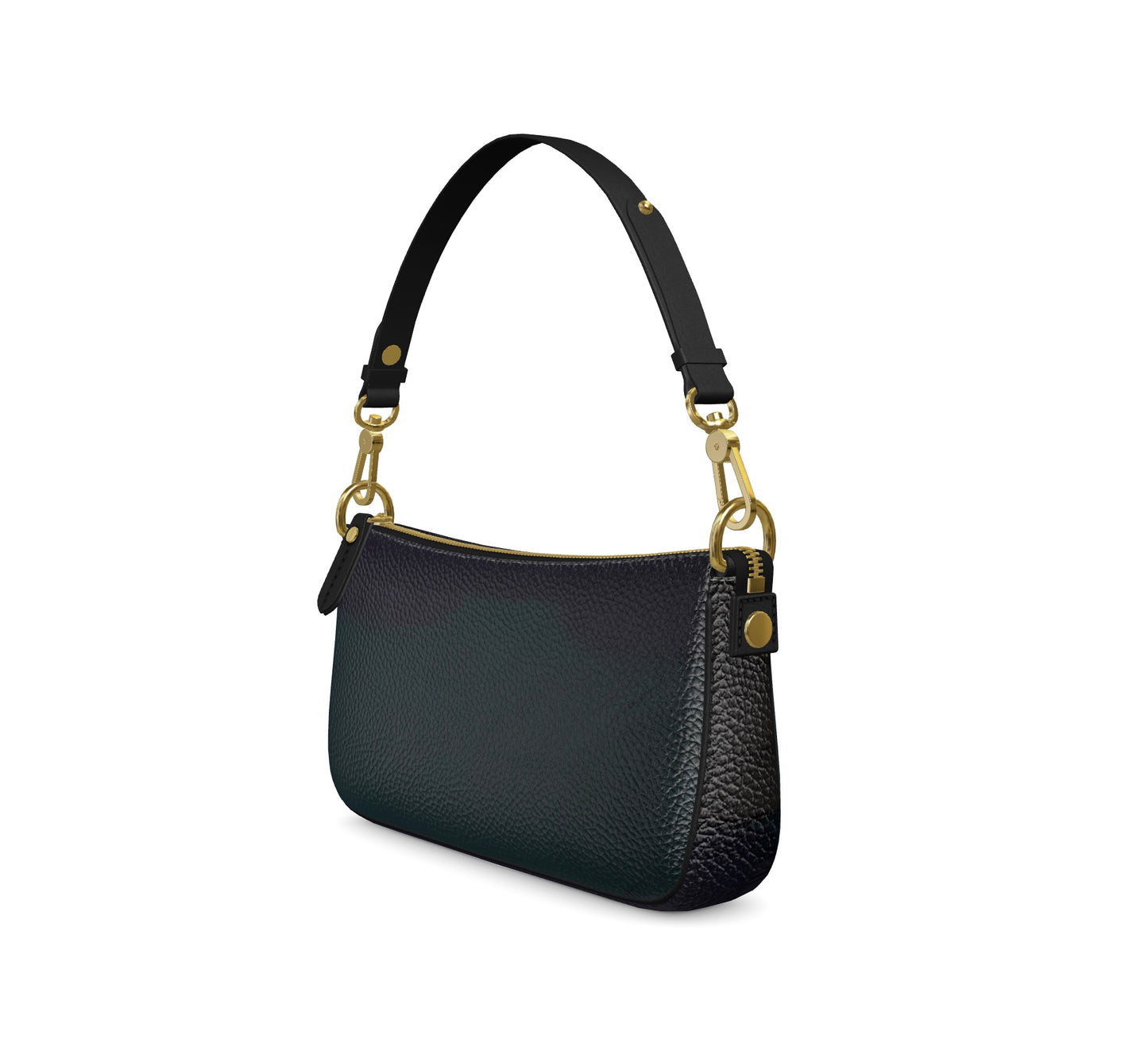 Ferdinand Midnight Evening Leather Baguette Bag