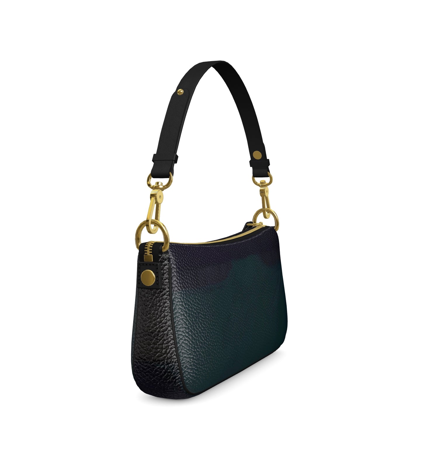 Ferdinand Midnight Evening Leather Baguette Bag