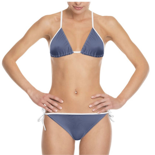 Ferdinand Women's Blue Sheen Summer Bikini