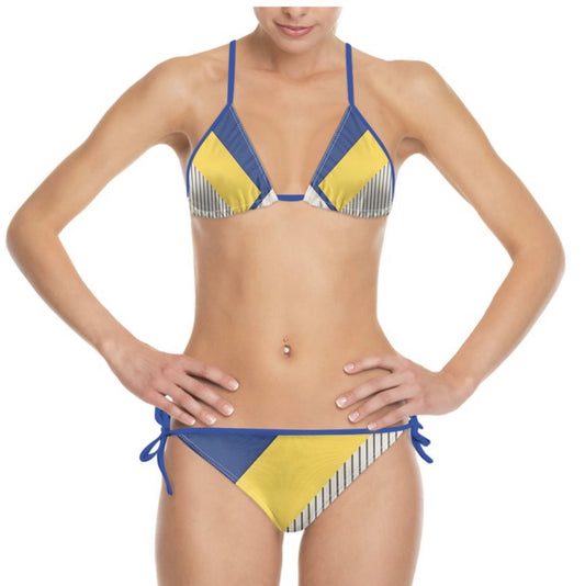 Ferdinand Women's Blue and Gold Summer Bikini