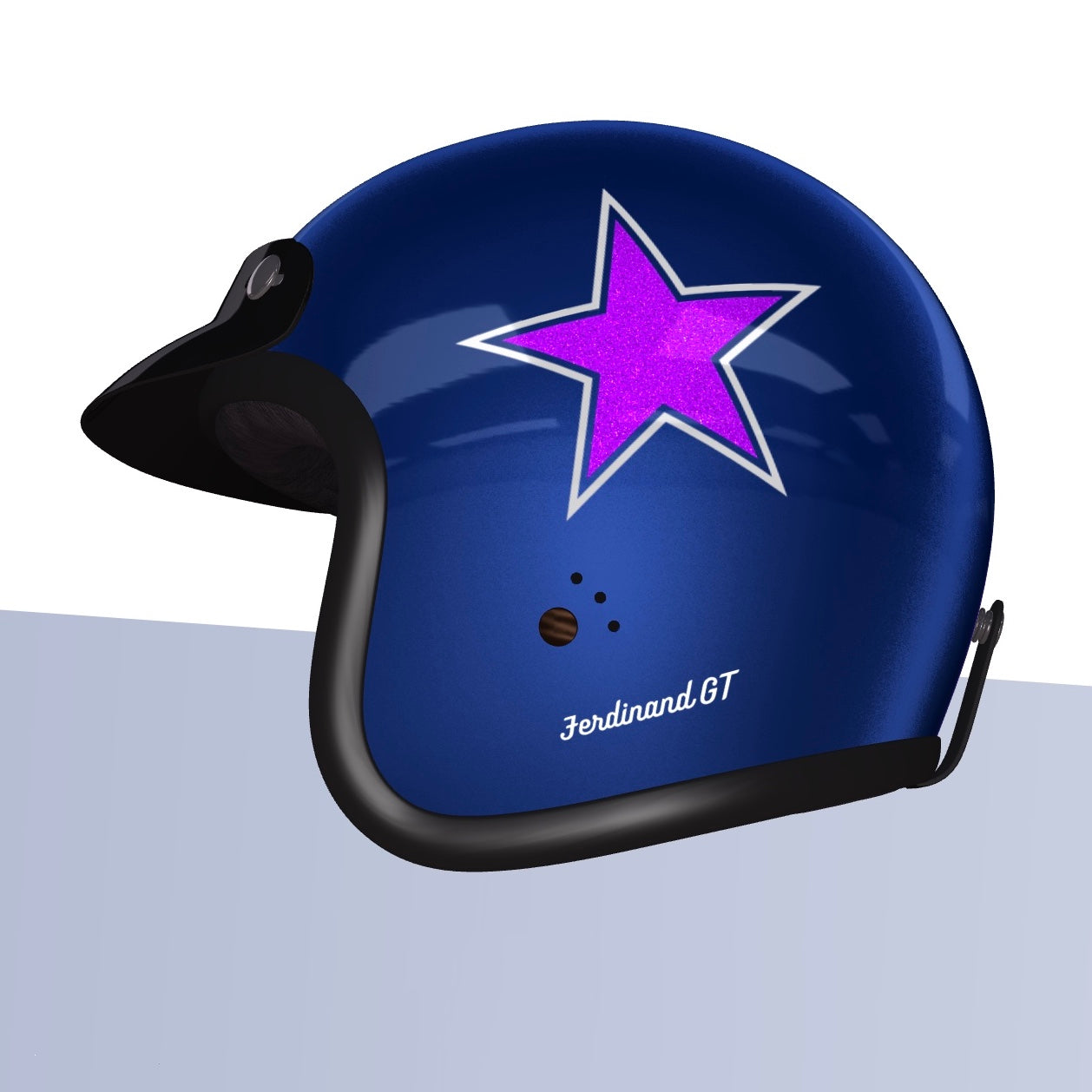 Ferdinand GT Retro Star Helmet - ECE Certified