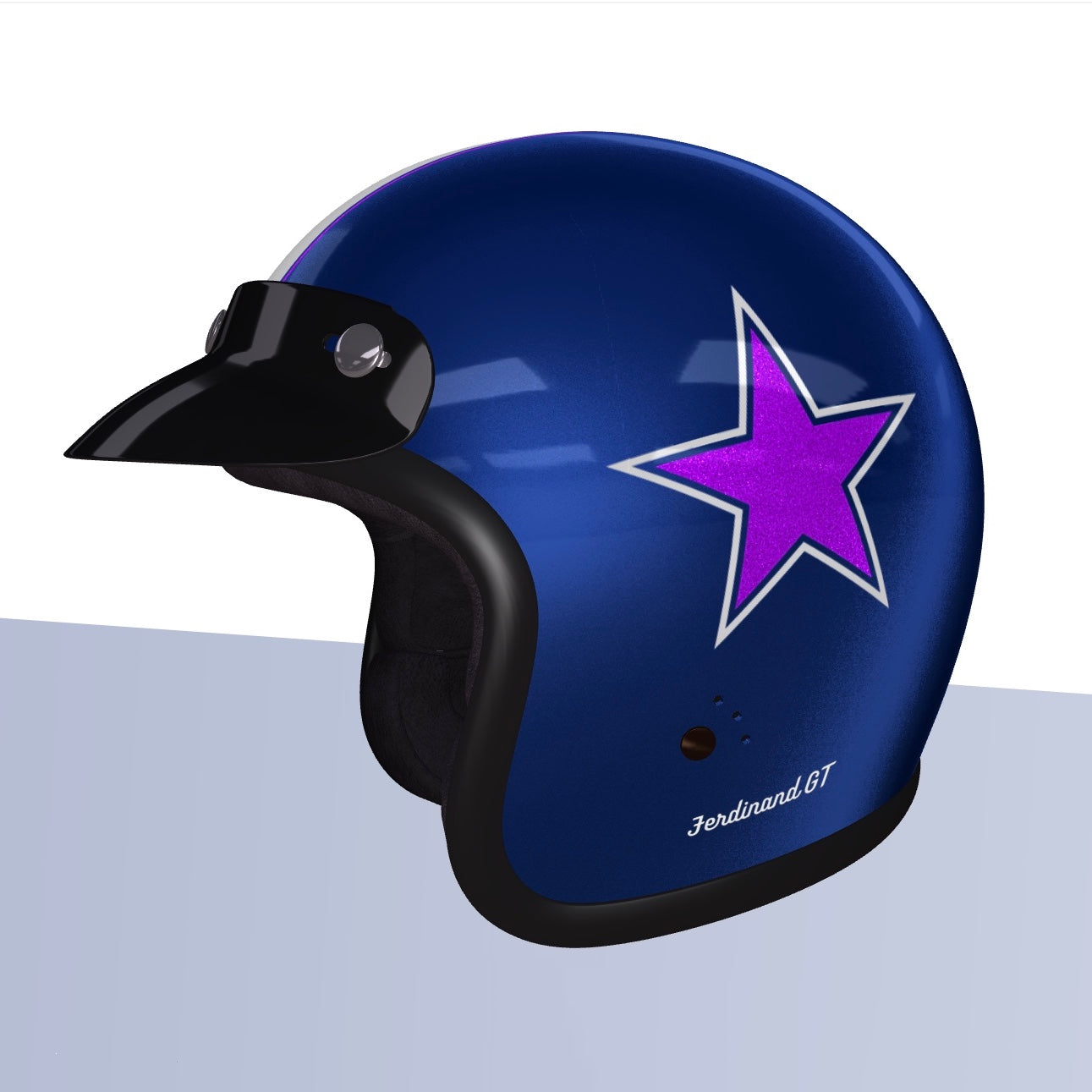 Ferdinand GT Retro Star Helmet - ECE Certified