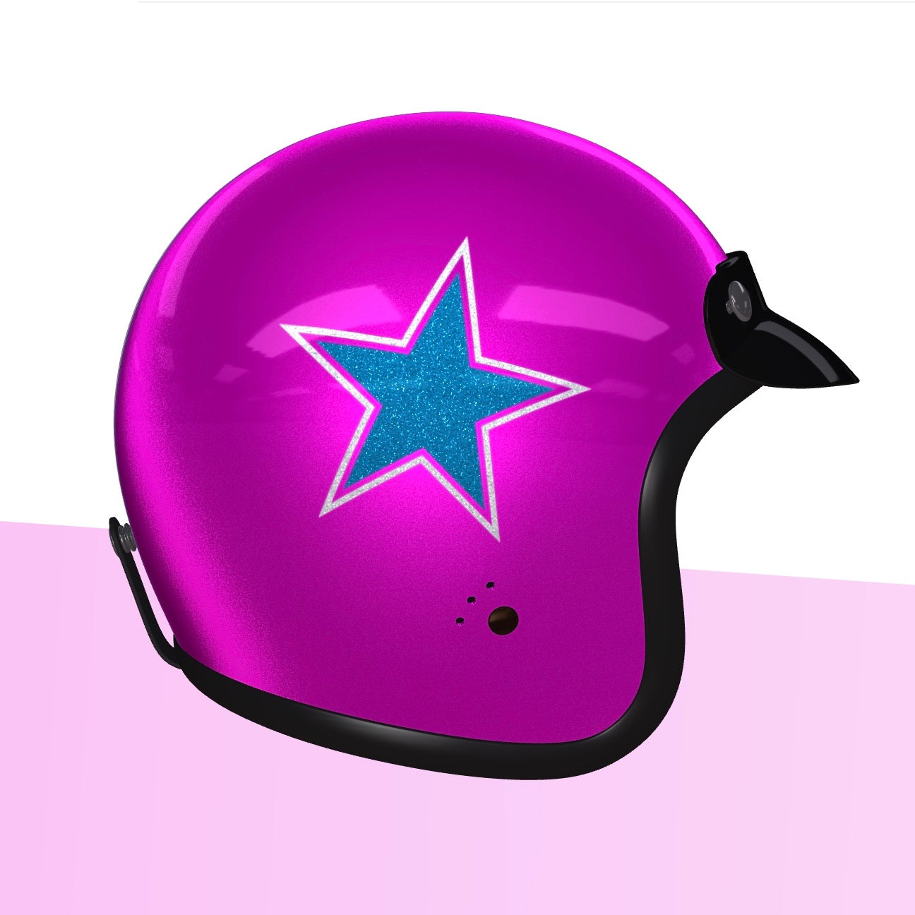 Ferdinand GT Pink Star Helmet - ECE Certified