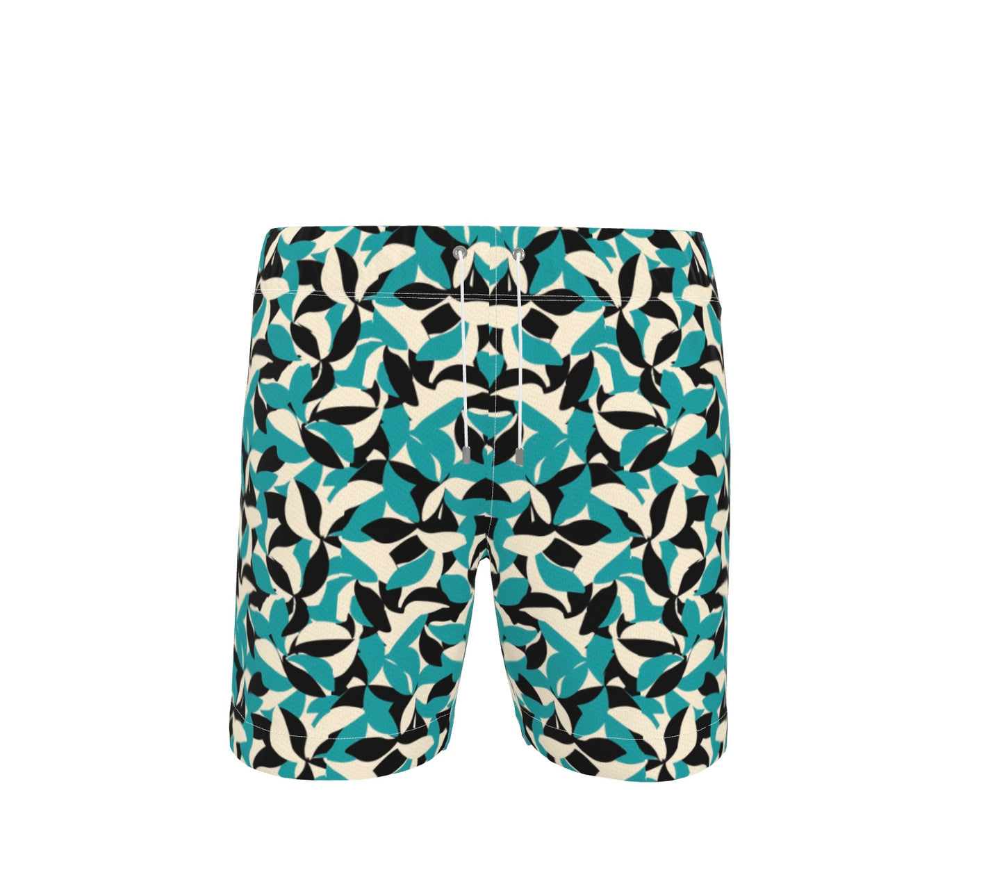 Ferdinand Active Swim Shorts - Teal Leaves