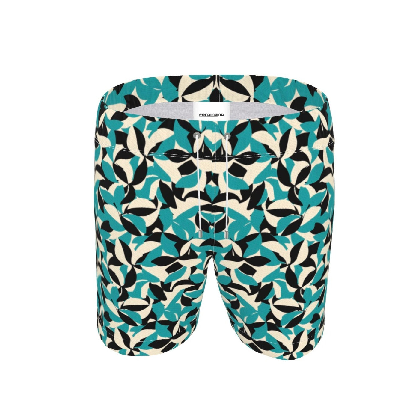 Ferdinand Active Swim Shorts - Teal Leaves