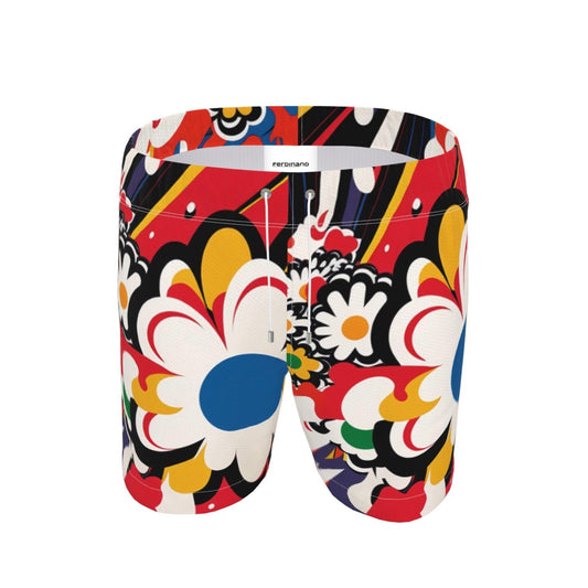 Ferdinand Active Flowerbomb Swim Shorts Red