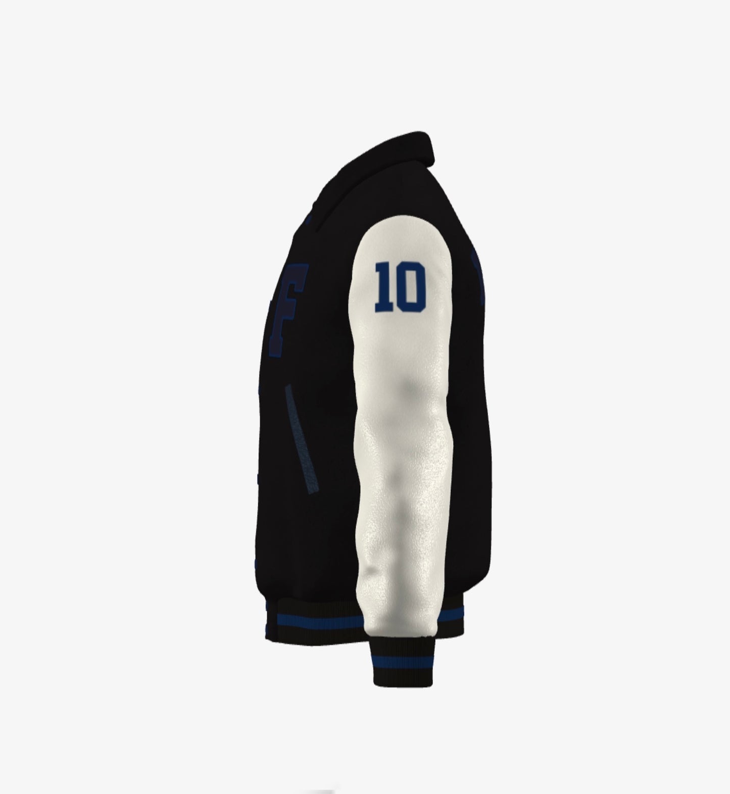 Stealth Influencer - Ferdinand Varsity Jacket ("Limited" Edition,  Black, Blue, Cream)