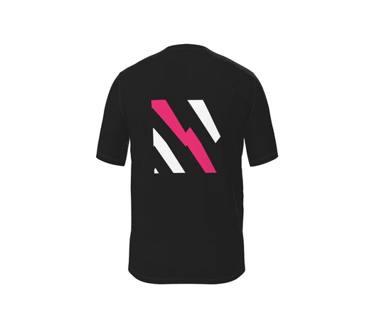 Sustain GT Racer T-Shirt - Pink Bolt on Black Limited Edition